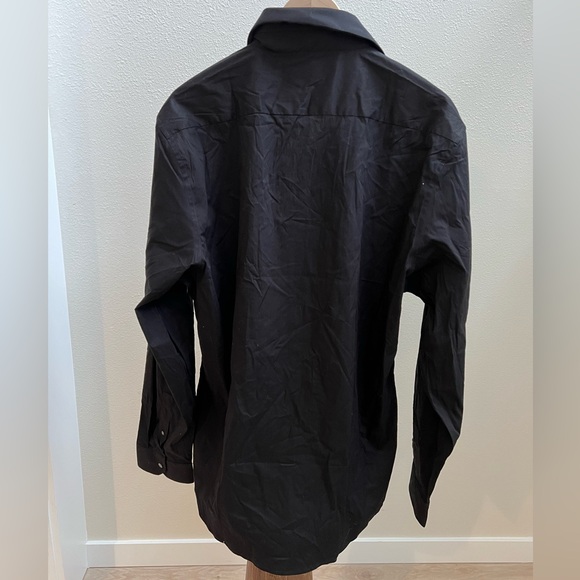 7 Diamonds Men's Black Dress Shirt - Picture 2 of 3